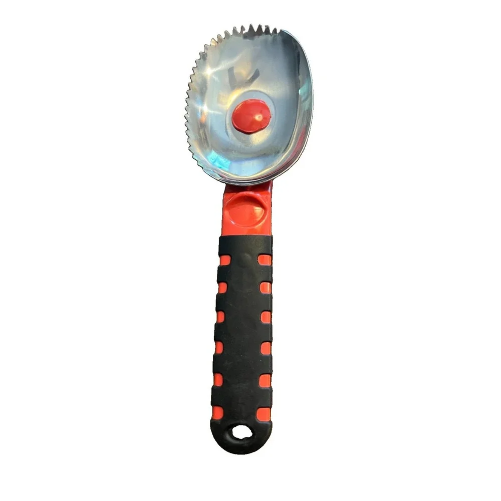 Pumpkin Masters Premium Pumpkin Scoop Stainless Steel Serrated Edge Carving Tool